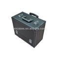 PVC leather rolling beauty case with 6 trays inside from China manufacturer